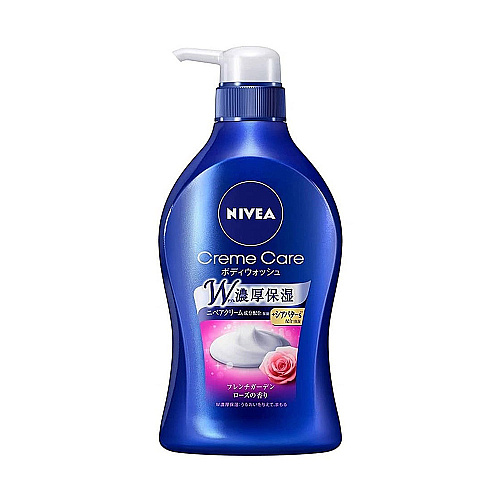 Nivea cream care body wash french garden rose pump(480ml) / សាប៊ូដុសខ្លួន 